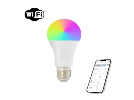 Viedā spuldze LED E27 11W RGB + CCT krāsa un balta