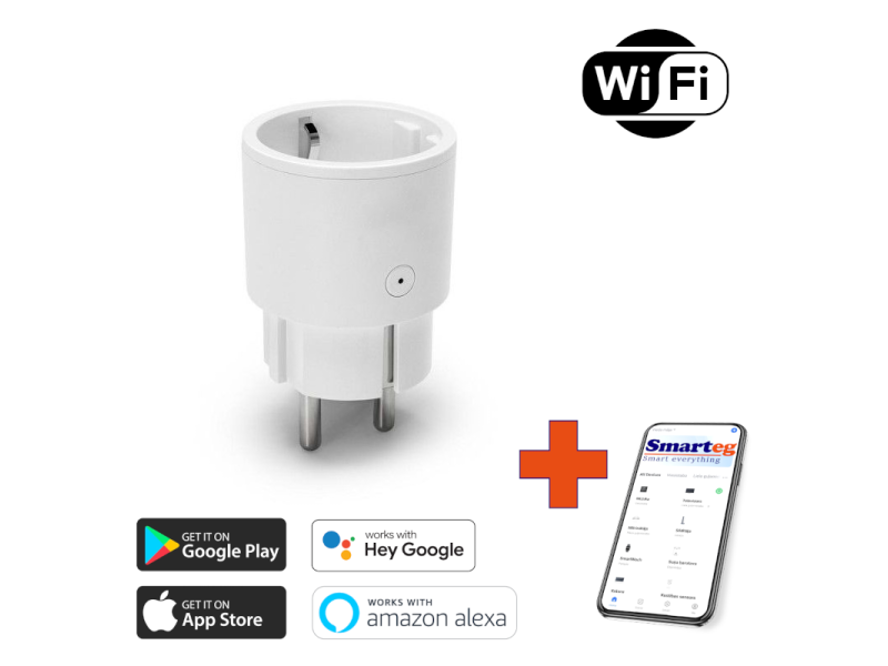 Viedā (Wi-Fi) ligzda 10A 2300W