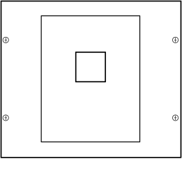 Hager UZ009 quadro.s. HA250 Distribution Board Enclosure 300x350 mm