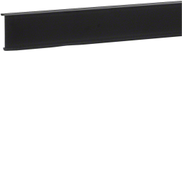 Hager SL20080219011 Trunking Lid with Soft Component, Black