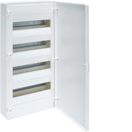 Hager VS412PD Surface-Mounted Distribution Board, 48 Modules, White Door