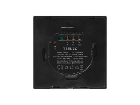 Smart Switch WiFi + RF 433 Sonoff T3 EU TX (2 kanāli)