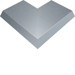 Hager AKBA3000701V Blind Lid External Corner Cover for AK Trunking 300x70