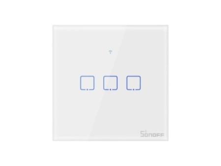 Smart Switch WiFi Sonoff T0 EU TX (3 kanāli)