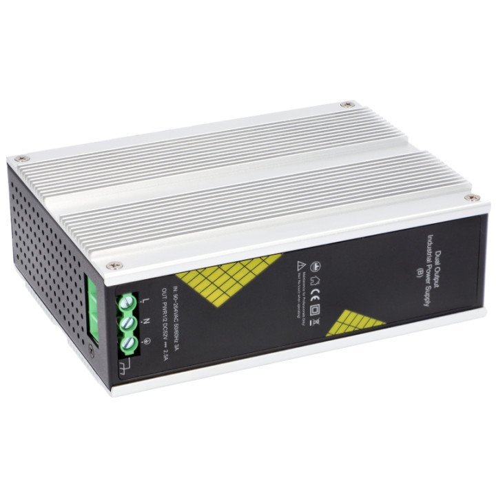 VidiLine VIDI-PS130 DIN Rail Power Supply 52V 130W UPS Buffer