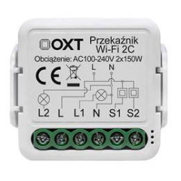 OXT mini relės 2 grandinės WiFi modulis TUYA