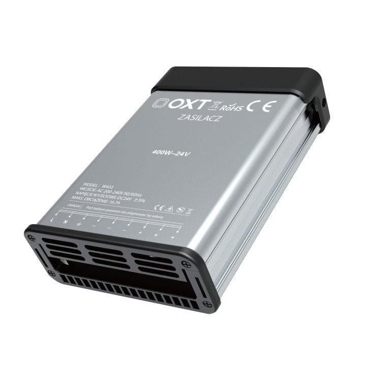 OXT PRO LED Power Supply 24V 400W 16.7A Outdoor Rainproof