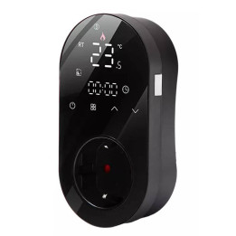 Термостат Гняздко 16А Чарный PS Wifi TUYA