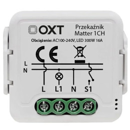 OXT Smart Relay Module 1 Circuit Matter Wi-Fi HomeKit