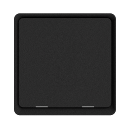 Tuya KT Series 2-Gang Smart Wall Switch Black ZigBee
