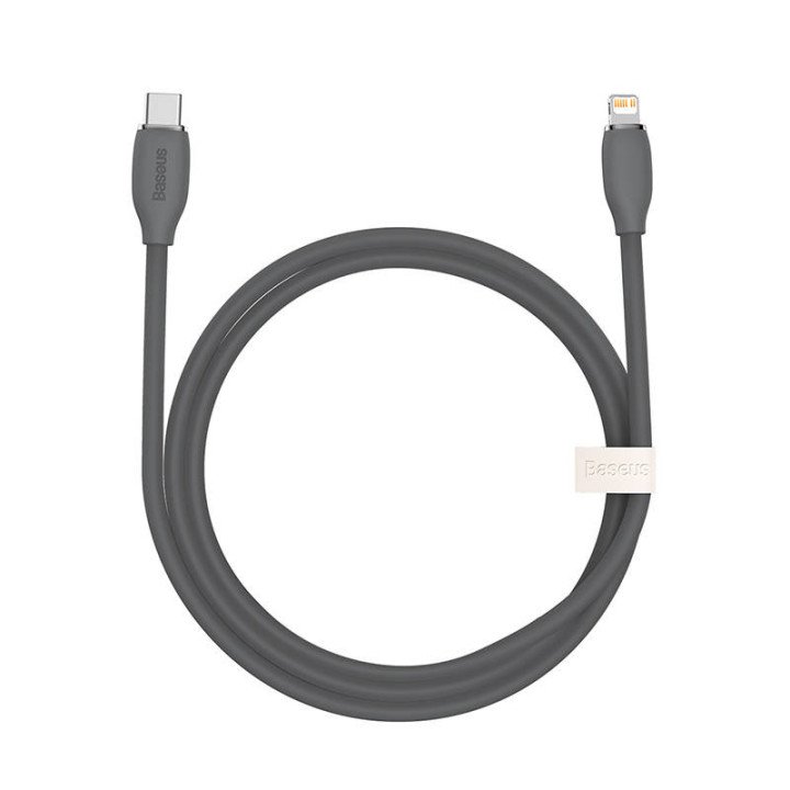 Baseus CAGD020001 Jelly Series USB-C to Lightning Cable, 20W, 1.2m (Black)