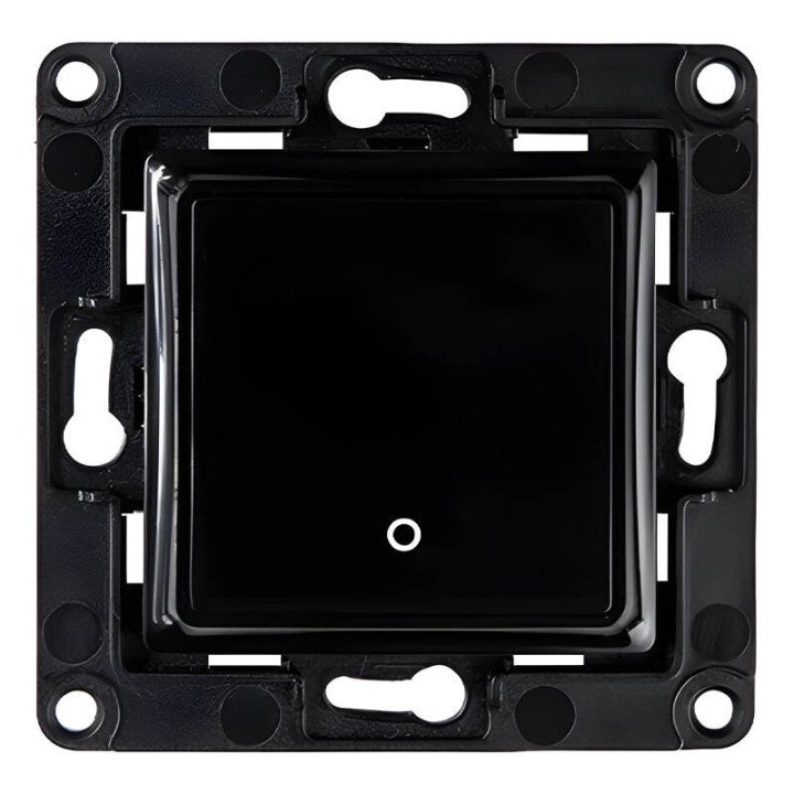 Shelly Wall Switch 1 Button (Black) - Wallswitch1Black