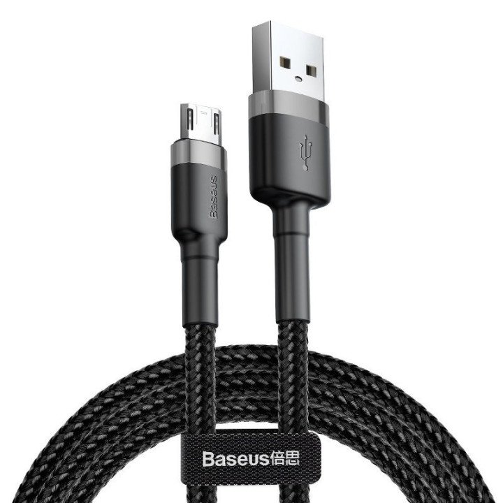 Baseus Cafule Micro USB Cable 2.4A 0.5m (Gray + Black) CAMKLF-AG1