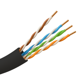 Кабель UNIVIEW UV-UTP5E-305-BC, Cat5e U/UTP для улицы, бухта 305м