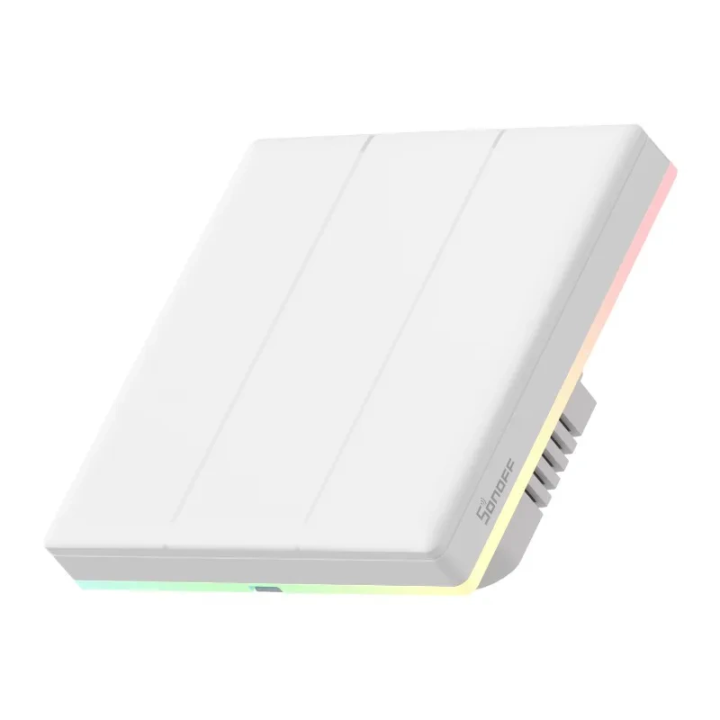 Sonoff TX Ultimate T5 EU 3C 3 grupių išmanusis „WiFi“ + „eWeLink-Remote“ („Bluetooth“) sieninis jutiklinis šviesos jungiklis