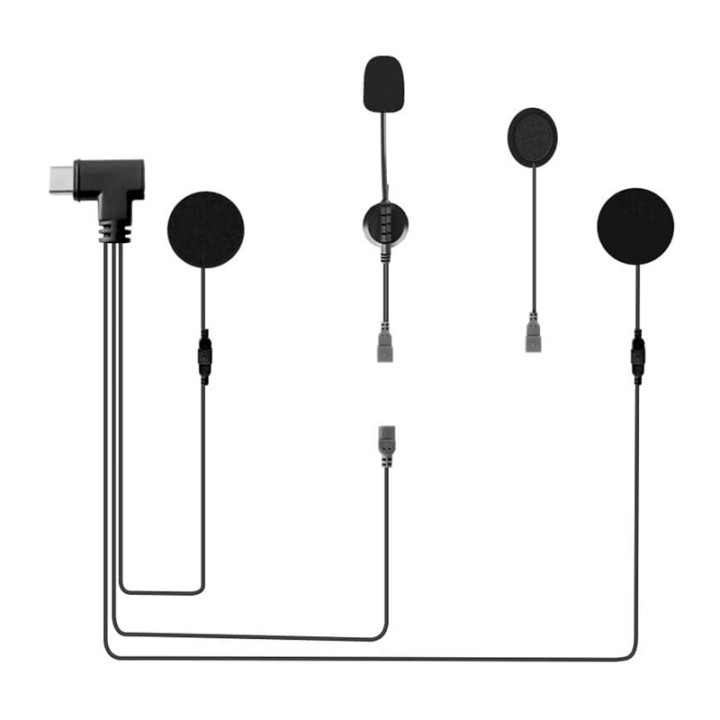 C tipa austiņas motocikla ķiverei MS8 EJEAS HIFI-M3 domofonam