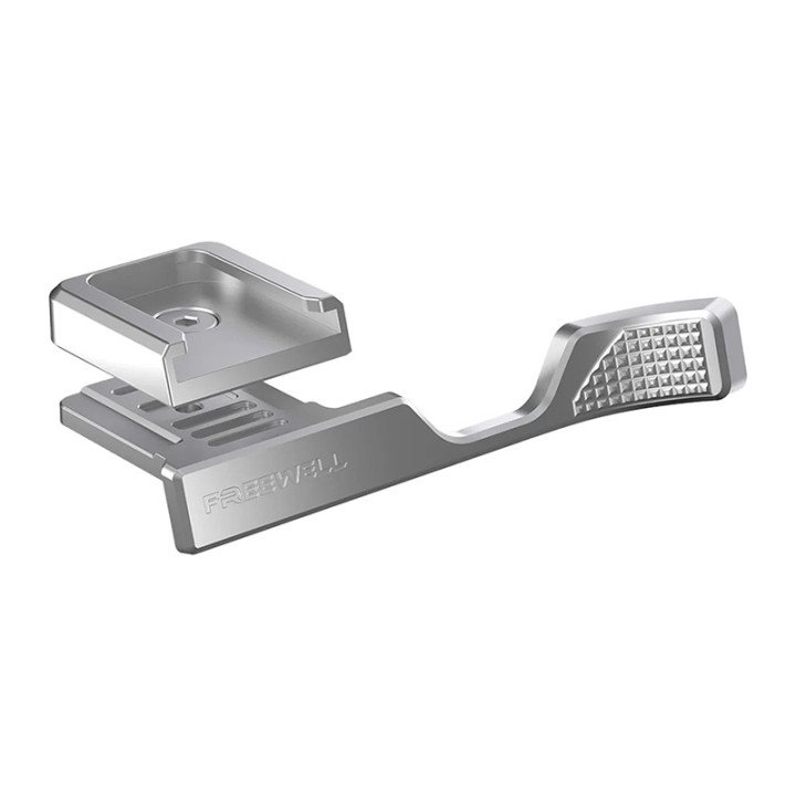 Freewell FW-FU-XTGS Cold Shoe Thumb Mount for Fuji X100VI (Silver)