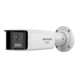 HIKVISION PRO DS-2CD2T87G3P-LIS2UY/SRB(180°) 8MP 4K Bullet IP kamera su PoE, IP67, IR 40m, dvigubas apšvietimas, įmontuotas mikr