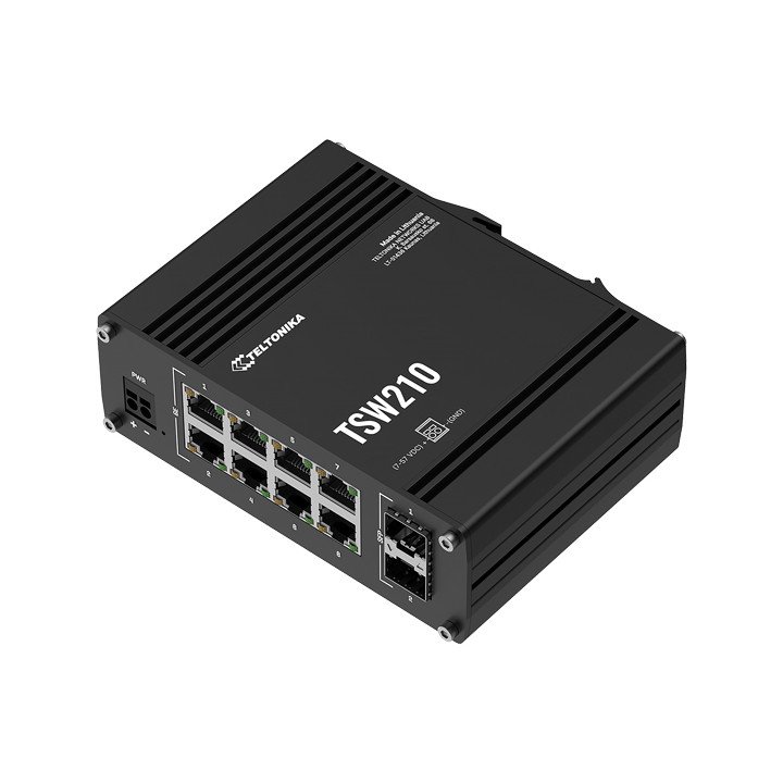 Промышленный коммутатор Teltonika TSW210, 8 портов + SFP
