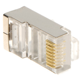 Shielded RJ45 Cat6 Connector RJ45/C6-EKRAN*P100 (100 pcs)