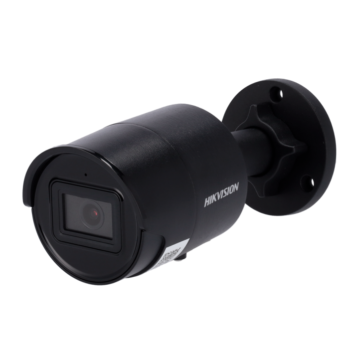 Цилиндрическая IP-камера HIKVISION PRO DS-2CD2046G2-IU(2.8mm)(C)(BLACK), 4MP, уличная, с PoE, IP67, ИК 40м, встроенный микрофон