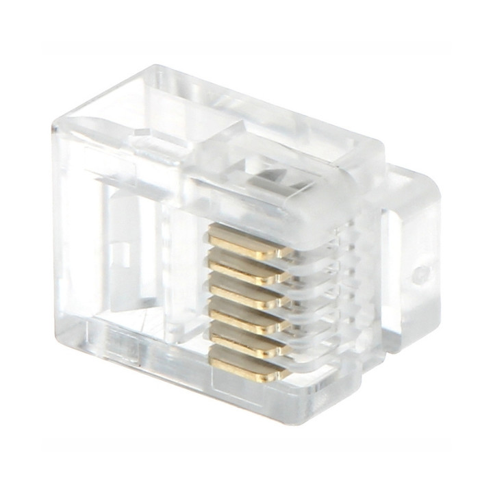 RJ12*P50 Telephone Connector RJ12 50-Pack