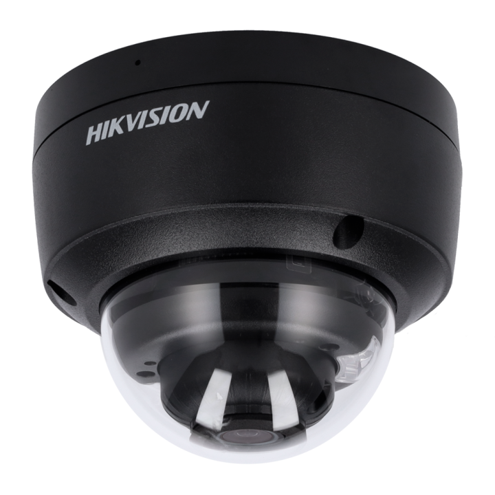 HIKVISION PRO DS-2CD2147G2-LSU(2.8mm)(C)BLACK 4MP āra kupola IP kamera ar PoE, IP67, balto gaismu, 2,8mm