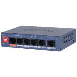 DAHUA CS4006-4ET2GT-60 PoE Switch, 4 PoE + 2 Gigabit Ports, 60W