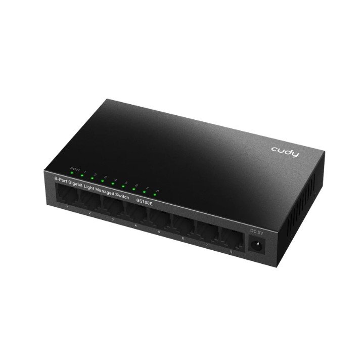 Коммутатор CUDY GS108E, управляемый, 8 портов