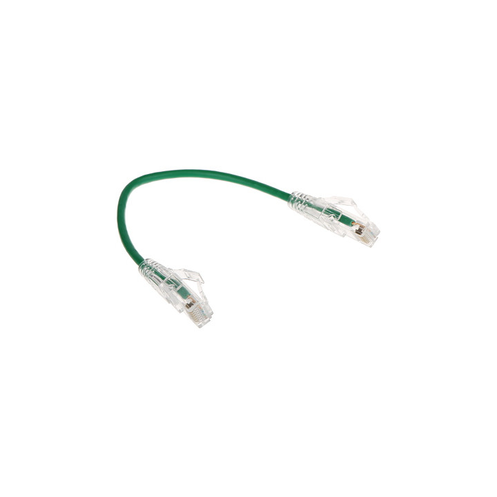 Patchcord RJ45 Cat6 0.2m Green Thin RJ45/6/0.2-G-THIN