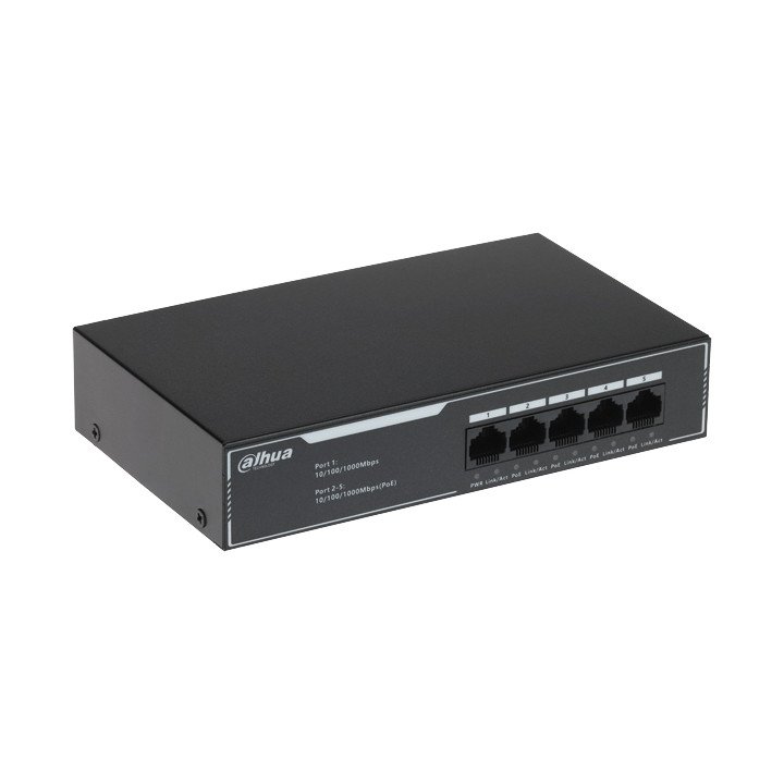 DAHUA SG1005LP 5-Port PoE Switch, 4 PoE Ports