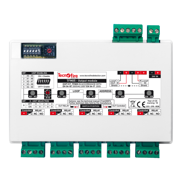 TECNOFIRE TF-TFM05-LP fotoelektriline suitsuandur koos varupatareiga, 85 dB alarm