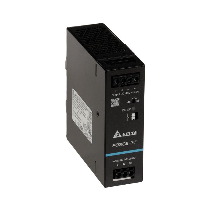Delta Electronics DRF-48V240W1GBA Force-GT Single-Phase DIN Rail Power Supply 48V 240W