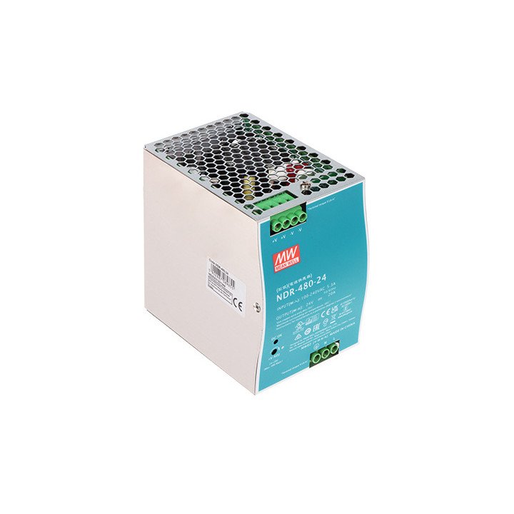 MEAN WELL NDR-480-24 480W 24V DIN Rail Power Supply
