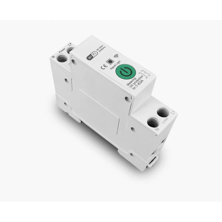 Immax NEO Smart elektroninis vienfazis jungiklis 1-63A, suvartojimo matavimas, WiFi