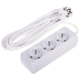 Extension Cord PR-3M-3G/W (3 Outlets) 2.8 m