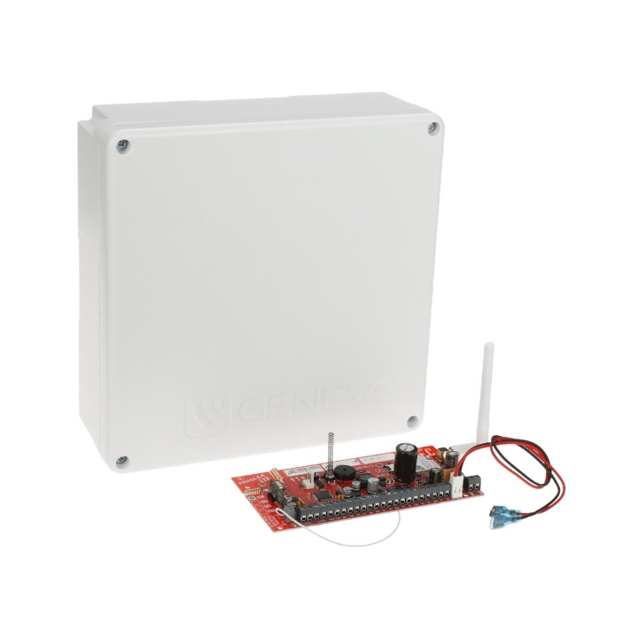 GENEVO PRIMA64LTE-WL-BOX įsibrovimo signalizacijos valdymo pultas su LTE ir belaidžiu palaikymu, 64 zonos