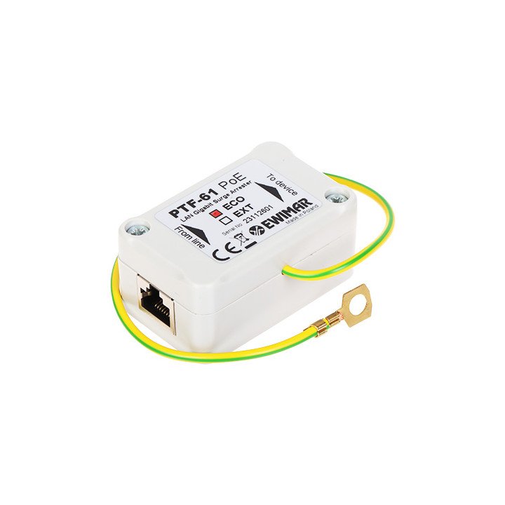 EWIMAR PTF-61-ECO/POE Surge Protector for Ethernet/PoE