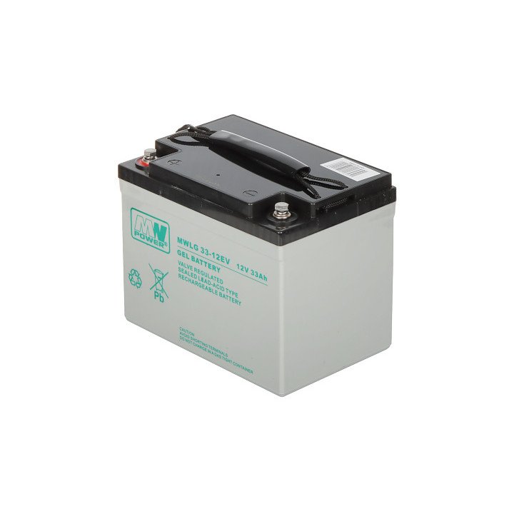 MW Power 12V/33AH-MWLG GEL Battery 12V 33Ah