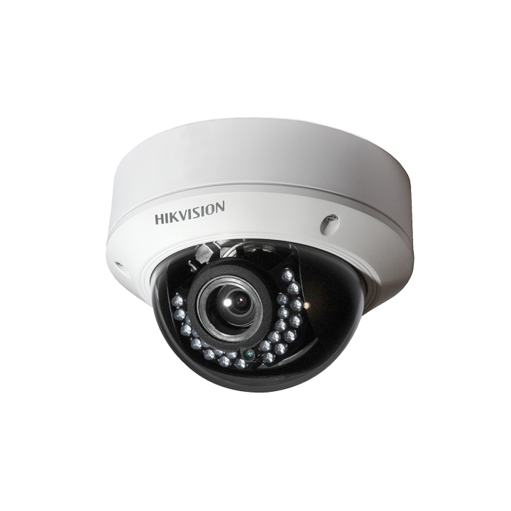 HIKVISION DS-2CD2720F-I 2MP āra kupola IP kamera ar PoE, IR līdz 30m, varifokāls objektīvs 2.8-12mm, microSD slots
