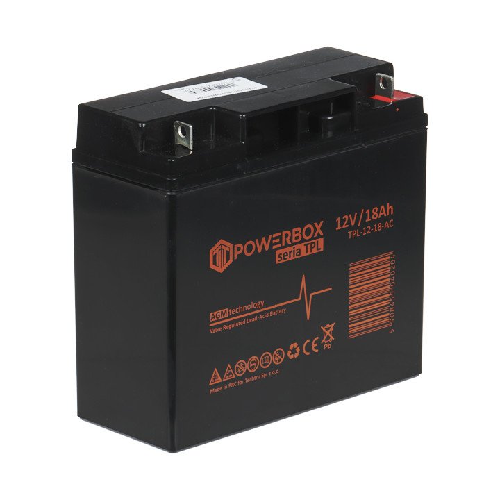 POWERBOX 12V/18AH-TPL Sealed Lead-Acid Battery 12V 18Ah
