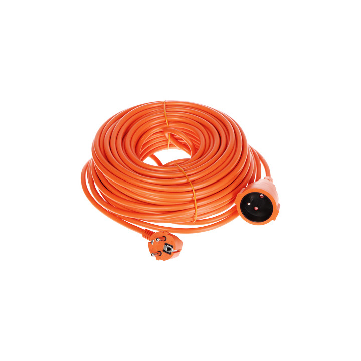 Pagarinātājs 3 kontaktligzdas 30m 1,5mm² oranžs ar zemējumu - PS-3X1.5-30M/ORANGE