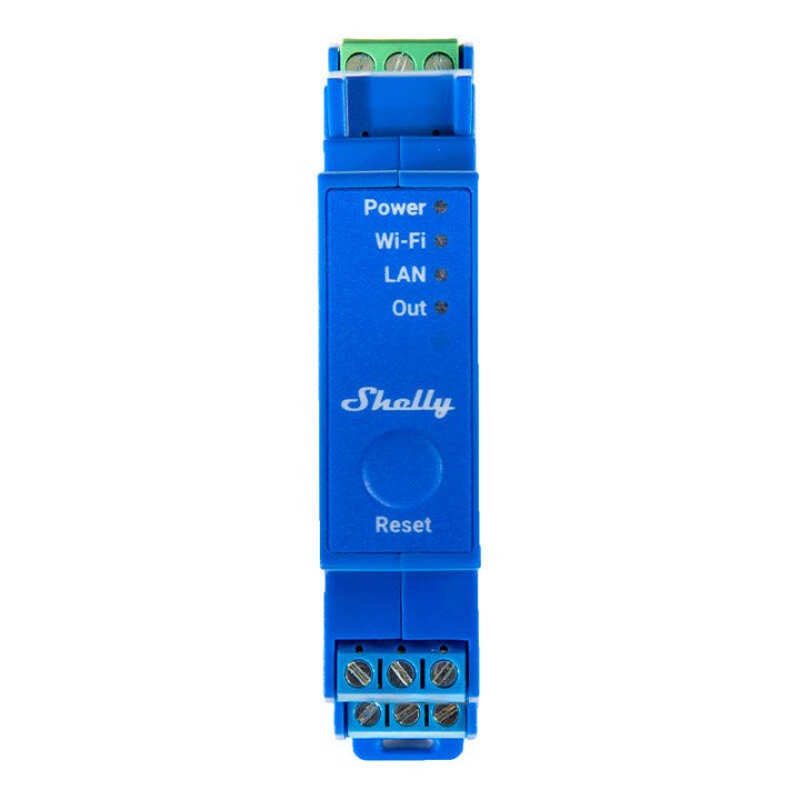Shelly PRO 1 WiFi + Ethernet 1 grupas viedais releja slēdzis ar DIN sliedes atbalstu - Sonoff, SmartWise, Shelly ES vairumtirdzn