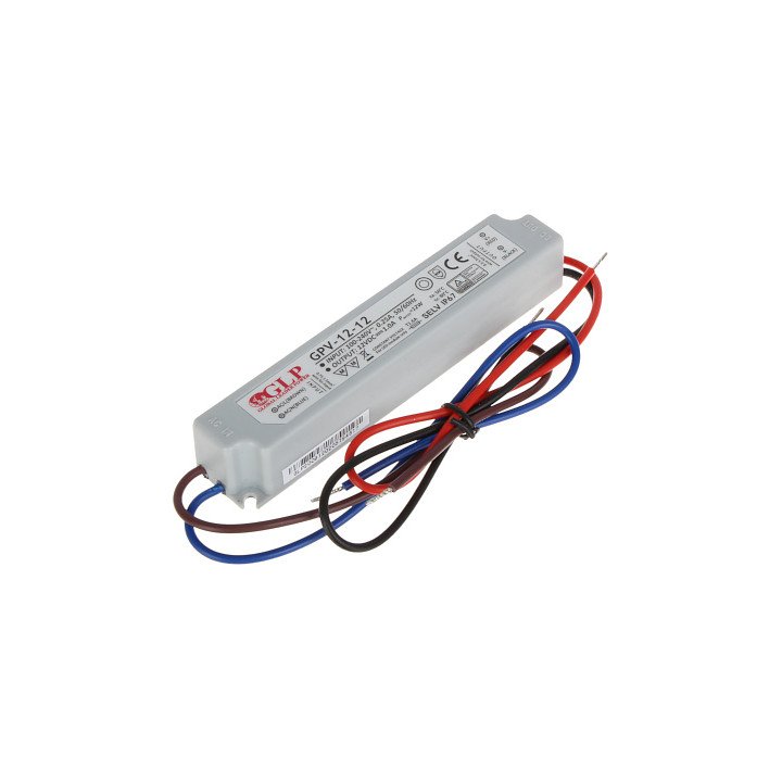 12V/1A/GPV Power Supply 12W IP67