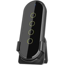Puutepult 4 kanalit 12 stseeni must ZigBee TUYA