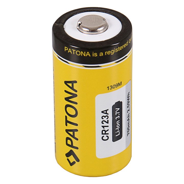 Patona PT1309 CR123A/16340 700mAh 3.7V Li-Ion Rechargeable Battery