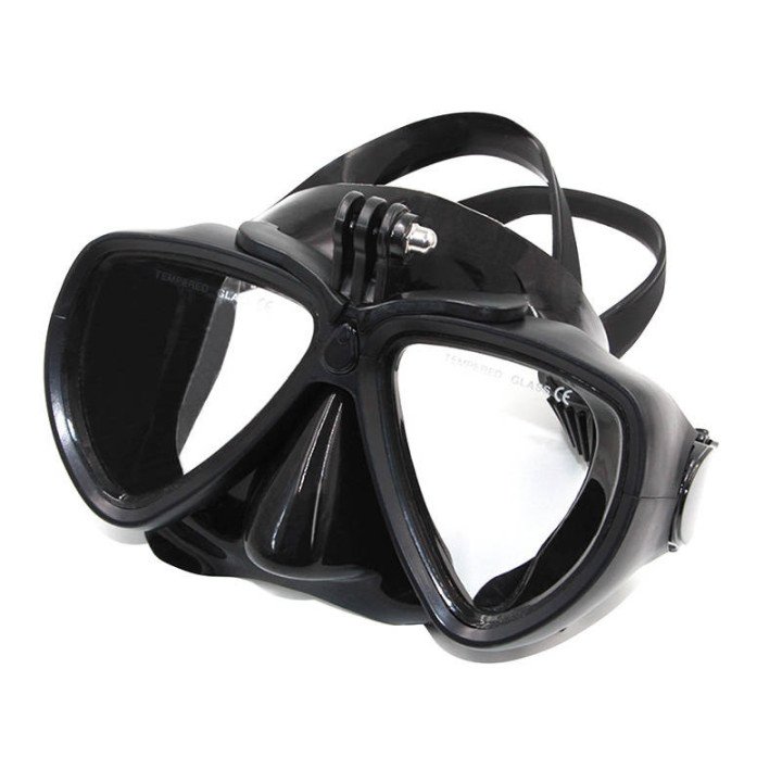 Telesin GP-DIV-GS2-BK Diving Mask with Detachable Mount for Action Cameras