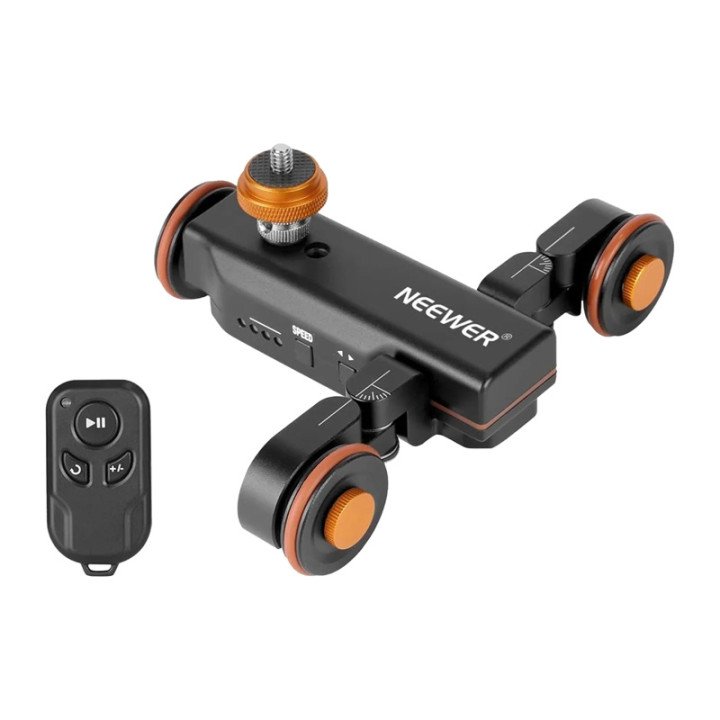 Neewer DL100 3-Wheel Motorized Camera Dolly with Remote Control