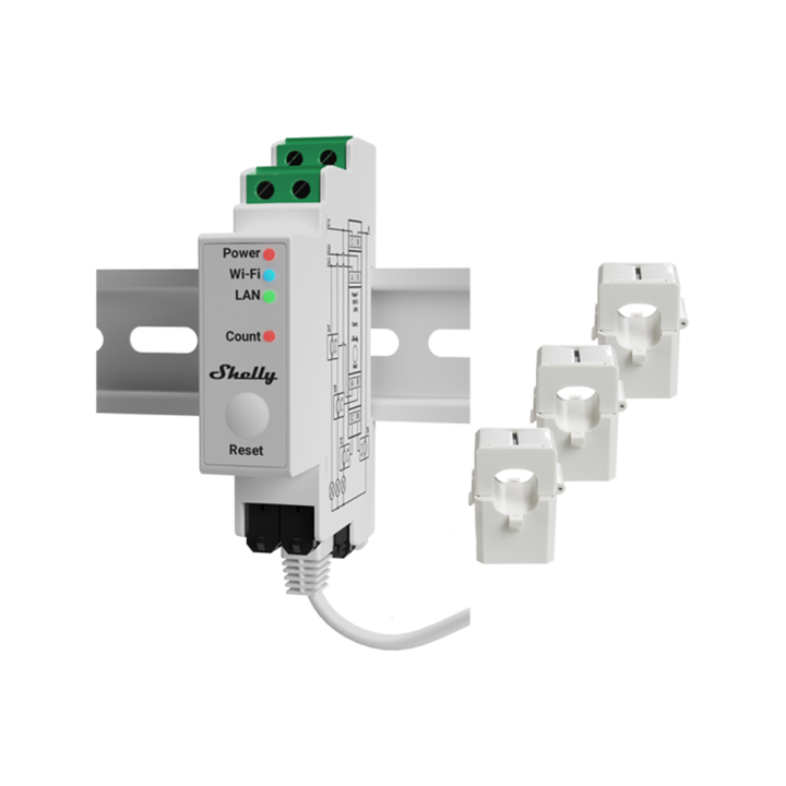 Shelly Pro 3EM Three-Phase Smart Energy Meter