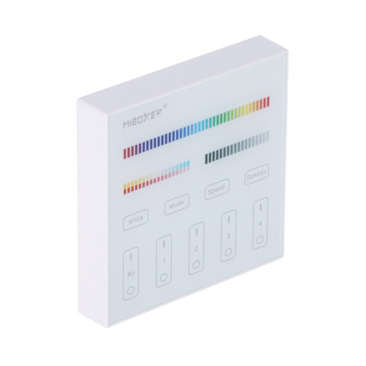 MiBOXER B4 Sienas skārienpanela tālvadības pults LED apgaismojumam 2.4 GHz RF Mono CCT RGB RGBW RGBCCT
